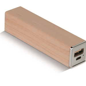 Caricatore USB con finitura in legno